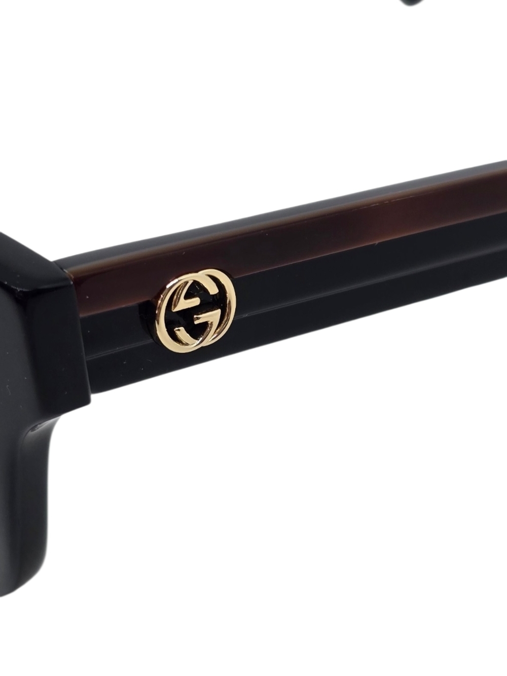 Gucci Black Cat-Eye Women's Glasses with Gold Logo - Picture 7 of 7